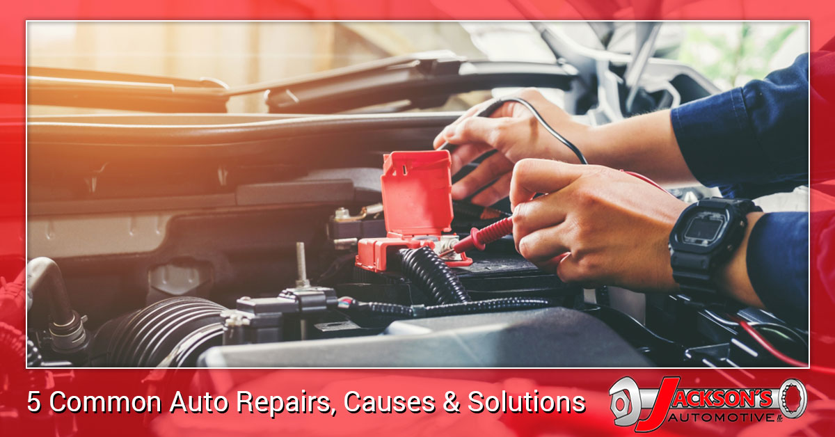 5 Common Auto Repairs, Causes & Solutions